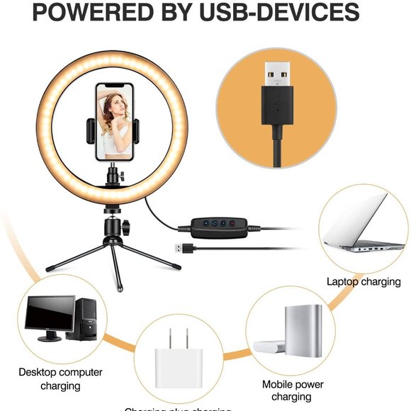 Ring Light for TikTok/Blog/Streaming/Youtube/Selfie/Makeup Routine/Photoshoot - Picture 6 of 12